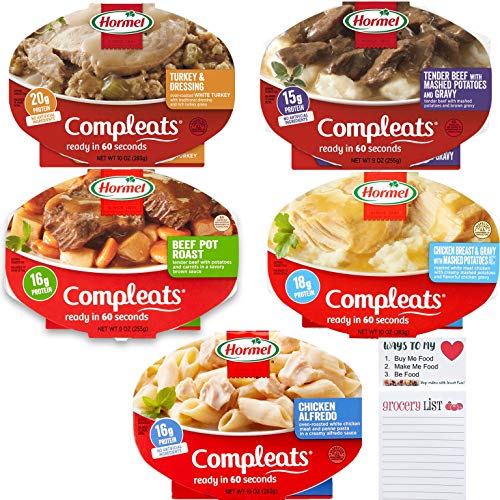 Hormel Compleats Ready To Eat Meals Variety Pack Of 5 | Microwav