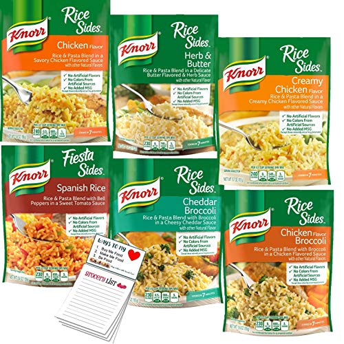 Knorr Rice Sides Variety Pack Of 6 | Rice And Pasta Side Dishes