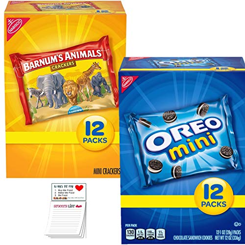 Oreo Mini Cookies 12 | Barnums Animal Crackers 12 | Cookie Vari