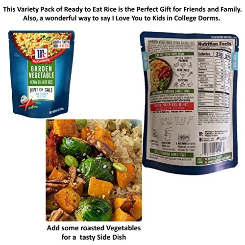 Ready To Heat Rice Variety Pack Of 5 Heat &Amp; Eat Pouches Microwav