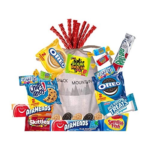 Snack Mountain Care Pack Treat Bag 20 Count Candy, Cookies, An
