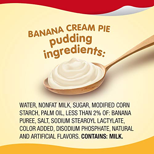 Snack Pack Banana Cream Pie Pudding Cups, 4 ct