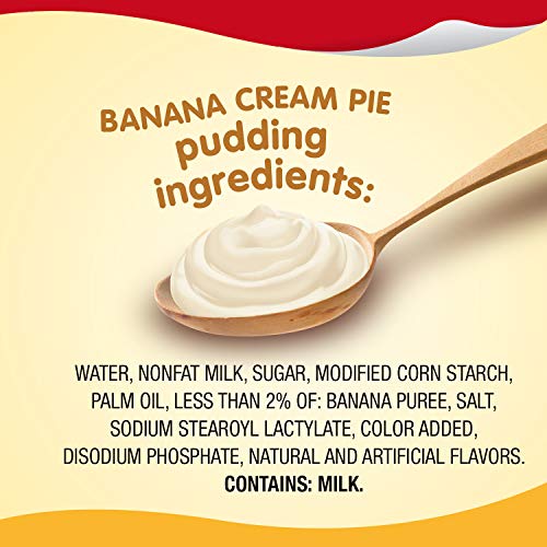 Snack Pack Banana Cream Pie Pudding Cups, 6 ct