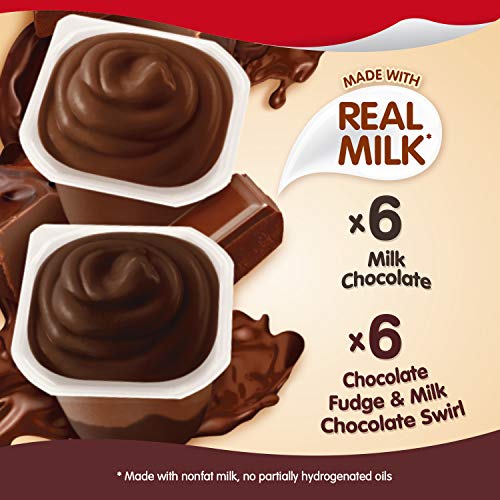 Snack Pack Pie Pudding Cups, Chocolate Fudge Swirl, 39 Oz 12 Ct
