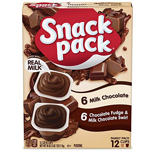 Snack Pack Pie Pudding Cups, Chocolate Fudge Swirl, 39 Oz 12 Ct