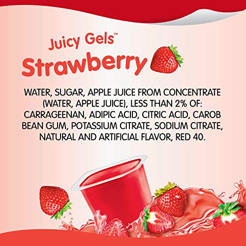 Super Snack Pack Strawberry Juicy Gels, 6 Count Pack Of 8