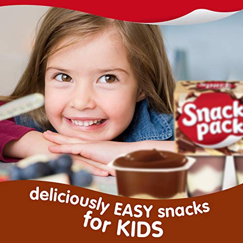Super Snack Pack Chocolate Vanilla Pudding Cups, 6 Count Per Pac