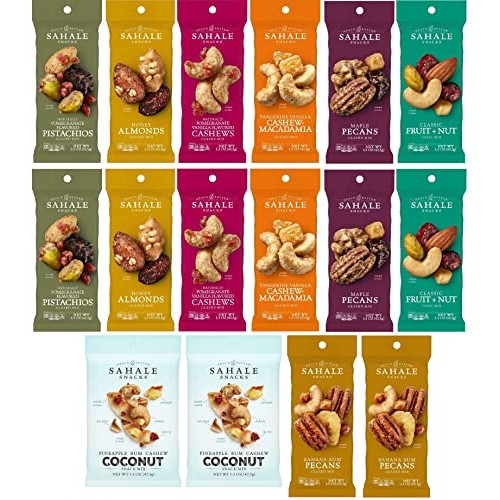 Sahale Snack Peak Variety Gift Box – 16 1.5 oz includes pistac...