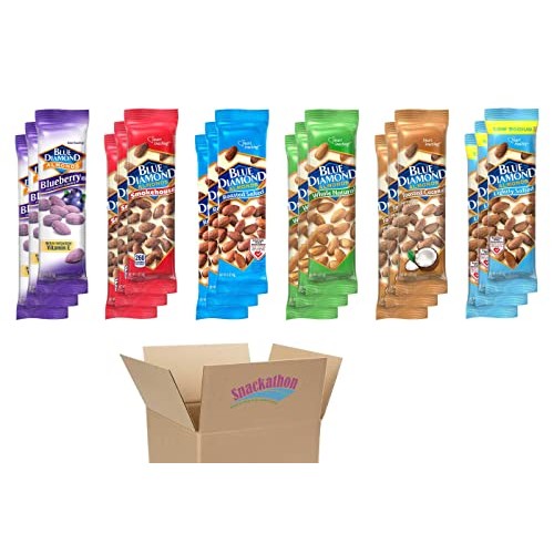 Blue Diamond Almonds, Classic, 3 Bags Each Flavor, 1.5 Ounce Pa
