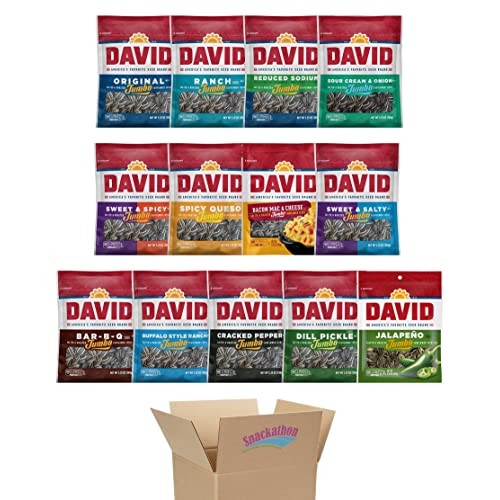 Sunflower Seeds Variety Pack, 13 Flavors, 5.25 Ounce Each, 1 Bag...
