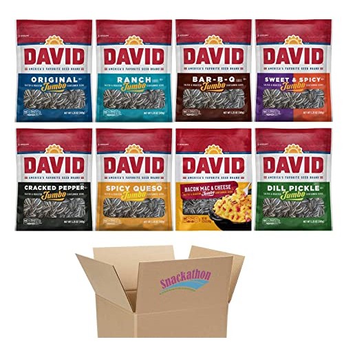 Sunflower Seeds Variety Pack, 8 Exciting Flavors, 5.25 Ounce Eac...