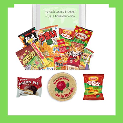 Elite World Snack Sampler Box - Foreign Snacks And Global Candie
