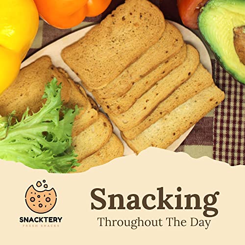 Snacktery Roasted Garlic Melba Toast - All Natural Thin and Cris...