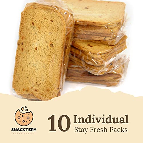 Snacktery Roasted Garlic Melba Toast - All Natural Thin and Cris...