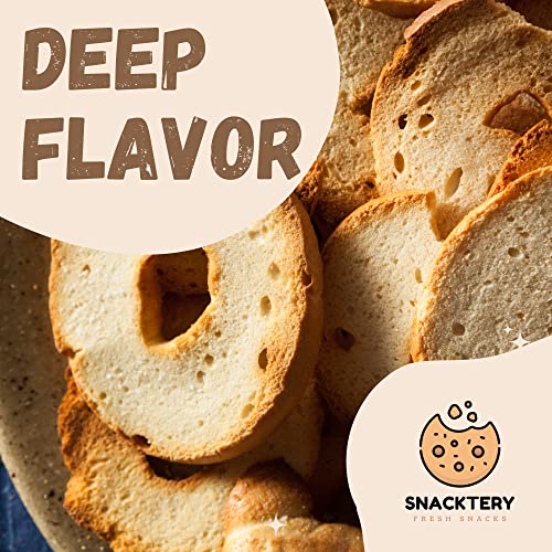 Snacktery Sea Salt Bagel Chips - Baked Bagel Crisps For Adults A