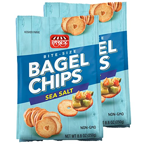 Snacktery Sea Salt Bagel Chips - Baked Bagel Crisps For Adults A