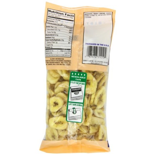 Snak Club Banana Chips, 5.5 Ounce Pack Of 6