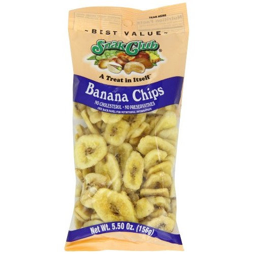 Snak Club Banana Chips, 5.5 Ounce Pack Of 6