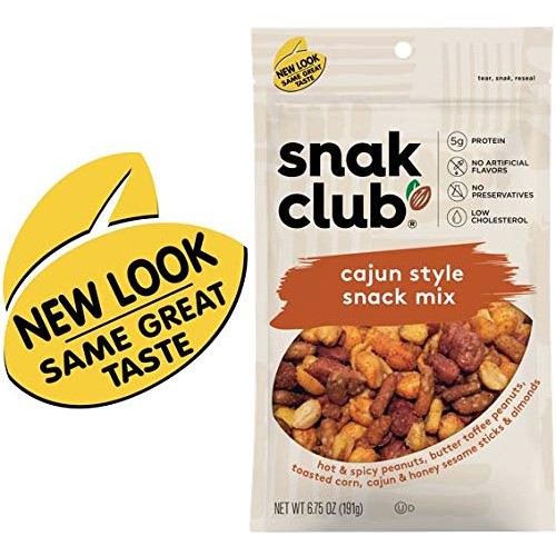 Snak Club All Natural Cajun Style Snack Mix, 6.75-Ounce Resealab...