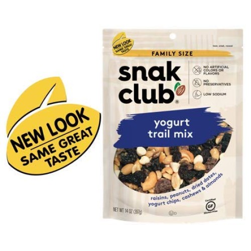 Snak Club All Natural Yogurt Trail Mix, Non-Gmo, 14-Ounce Pack