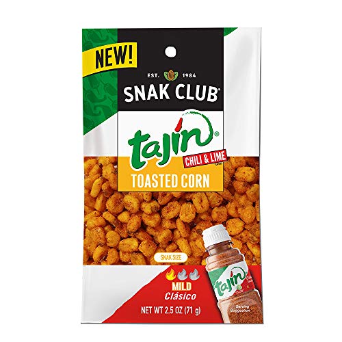 Snak Club Tajin Clasico, Toasted Corn, 12 Count, 2.5 Ounce