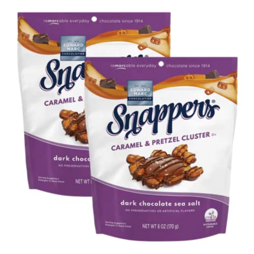 Edward Marc Snappers Sweet Caramel &Amp; Pretzels Cluster - Crunchy