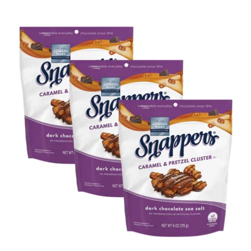 Edward Marc Snappers Sweet Caramel &Amp; Pretzels Cluster - Crunchy Edward Marc Snappers Sweet Caramel &Amp; Pretzels Cluster - Crunchy