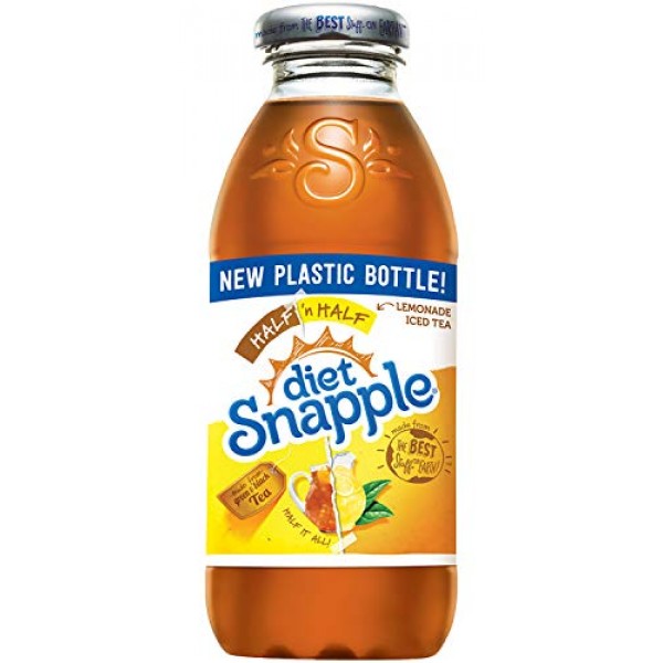 Diet Snapple Half N Half, 16 Fl Oz 12 Plastic Bottles
