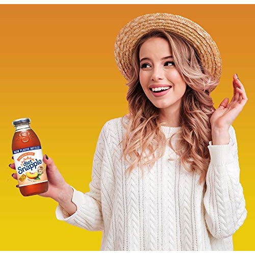 Diet Snapple Peach Tea, 16 Fl Oz 12 Plastic Bottles