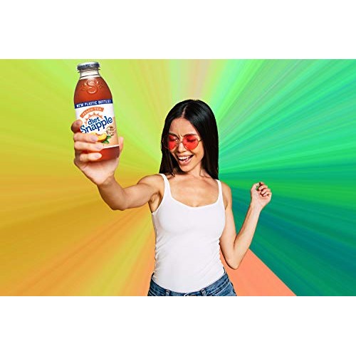 Diet Snapple Peach Tea, 16 Fl Oz 12 Plastic Bottles