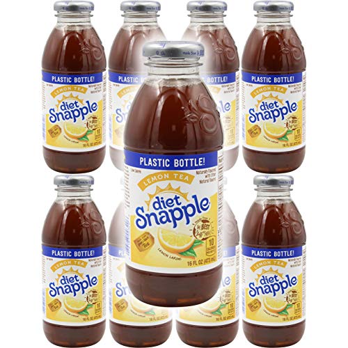 Snapple Diet Lemon Iced Tea, 16Oz Bottle Pack Of 8, Total Of 12