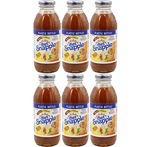 Snapple Diet Half And Half Iced Tea, 16Oz Bottle Pack Of 6, Tot