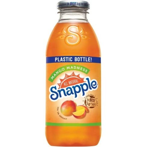 Snapple All Natural Fruit Flavored Teas and Juices, 16 oz Plasti...