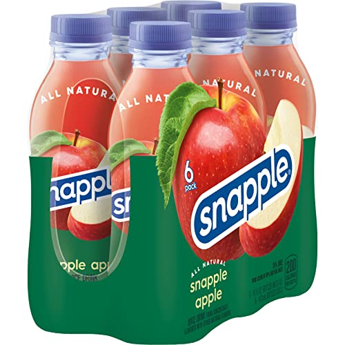 Snapple Apple, 16 fl oz recycled plastic bottle, 6 pack