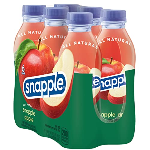 Snapple Apple, 16 fl oz recycled plastic bottle, 6 pack