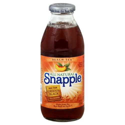 Snapple Peach Ice Tea, Natural Flavors 16 Ounce 6 Bottles