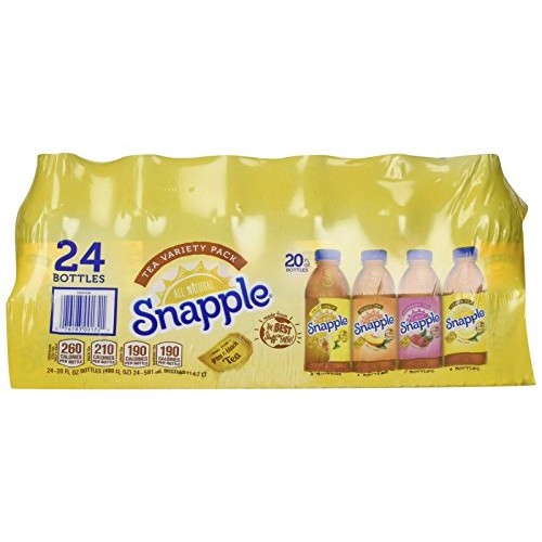 Snapple Iced Tea Variety Pack, 20 Fl Oz Pack Of 24