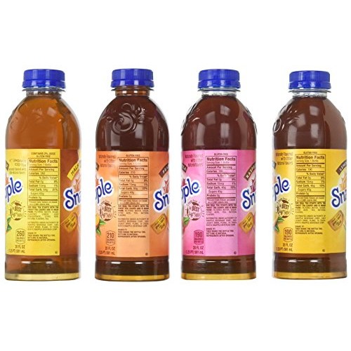 Snapple Iced Tea Variety Pack, 20 Fl Oz Pack Of 24
