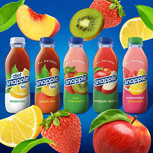 Snapple Kiwi Strawberry, 16 fl oz recycled plastic bottle, 6 pack