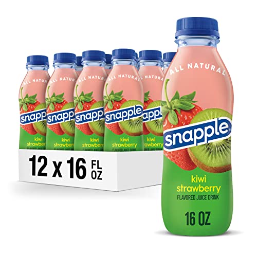 Snapple Kiwi Strawberry Juice Drink, 16 fl oz recycled plastic b...