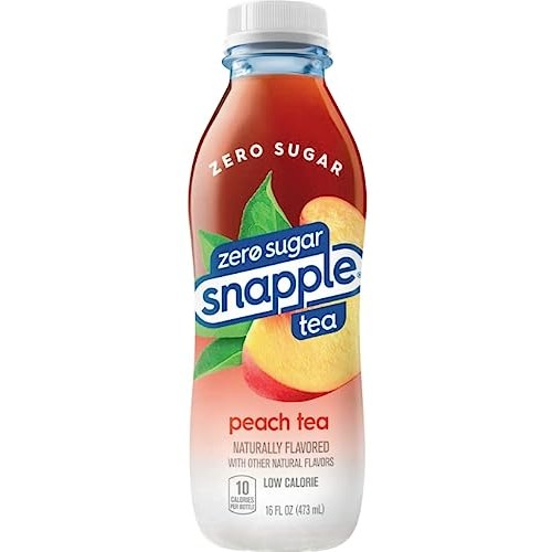 Snapple Zero Sugar Peach All Natural Iced Tea Gluten Free 100% R...