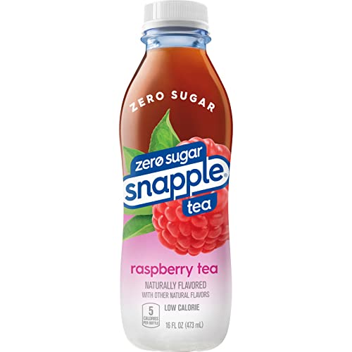 Snapple Zero Sugar Raspberry Tea, 16 fl oz recycled plastic bott...
