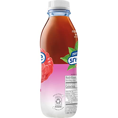 Snapple Zero Sugar Raspberry Tea, 16 fl oz recycled plastic bott...