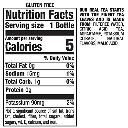 Snapple Zero Sugar Raspberry Tea, 16 fl oz recycled plastic bott...