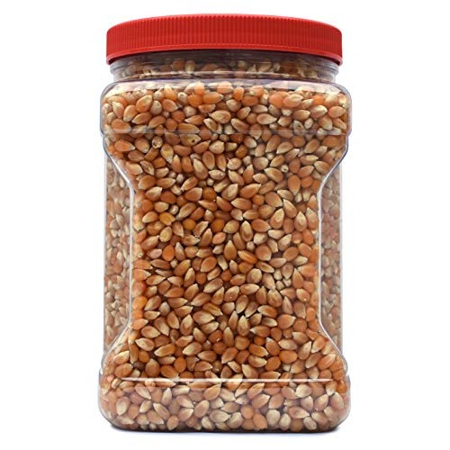 Snappy Yellow Popcorn Kernels , 4Lb Resealable Jar