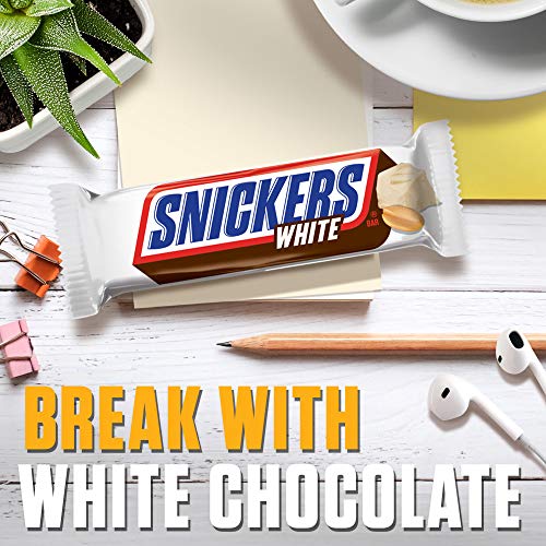 Snickers White Chocolate Singles Size Candy Bars 1.41-Ounce Pac Snickers White Chocolate Singles Size Candy Bars 1.41-Ounce Pac