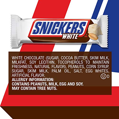 Snickers White Chocolate Singles Size Candy Bars 1.41-Ounce Pac Snickers White Chocolate Singles Size Candy Bars 1.41-Ounce Pac