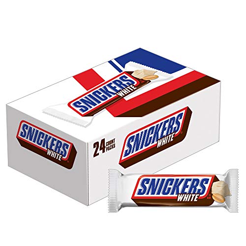 Snickers White Chocolate Singles Size Candy Bars 1.41-Ounce Pac Snickers White Chocolate Singles Size Candy Bars 1.41-Ounce Pac