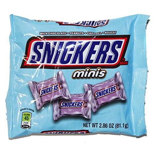 Mars 1 Bag Snickers Minis Candy Bar - Milk Chocolate, Peanuts,