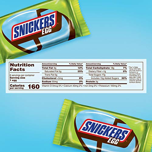 SNICKERS Easter Eggs Caramel Chocolate Candy Multi-Pack, 6.6 oz,...